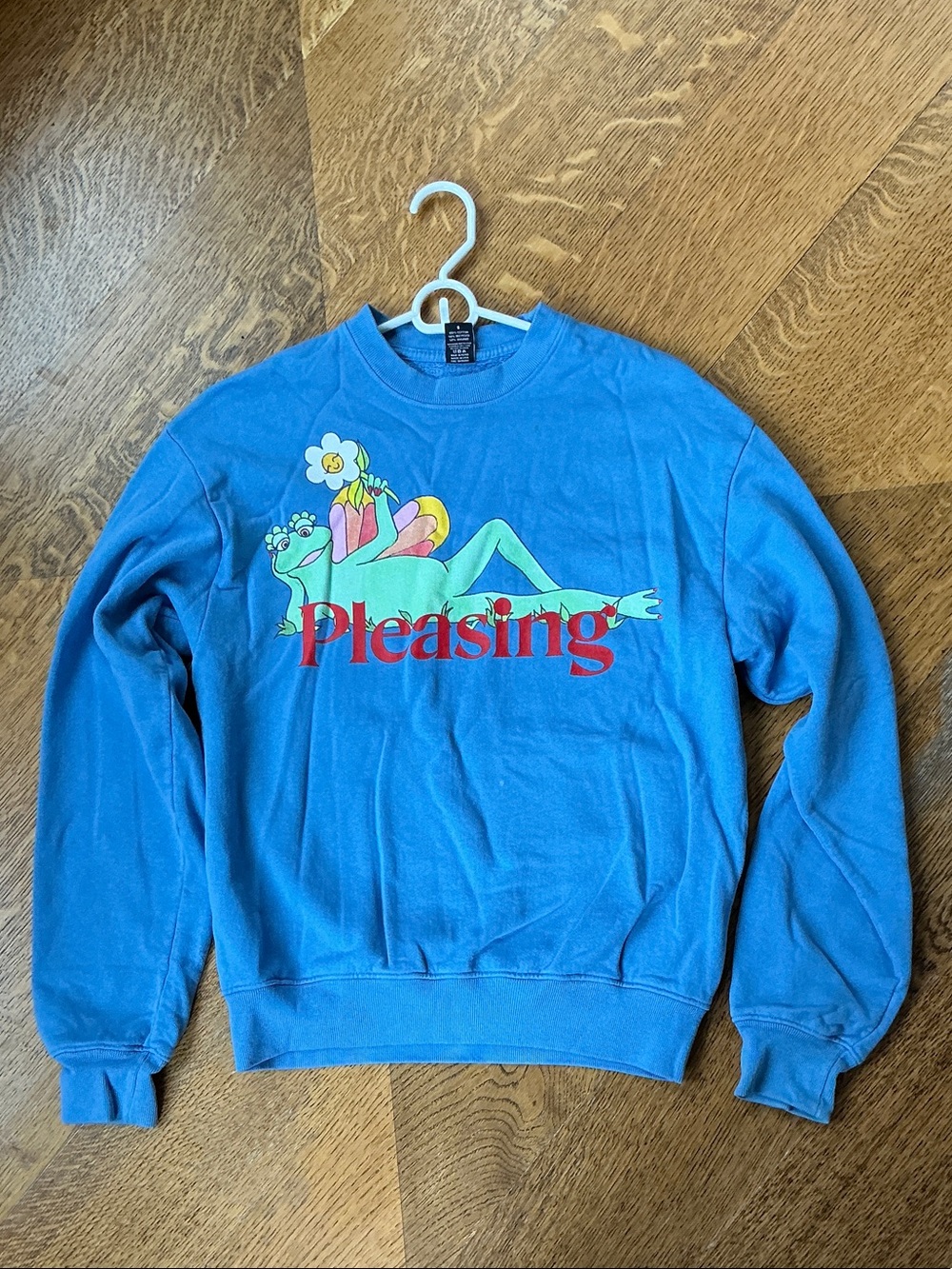 Blue Harry Styles „Pleasing“ Frog Sweatshirt